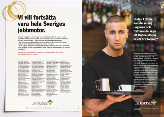 Annonsupprop: Svensk besöksnäring säger nej till Dubbelstöten