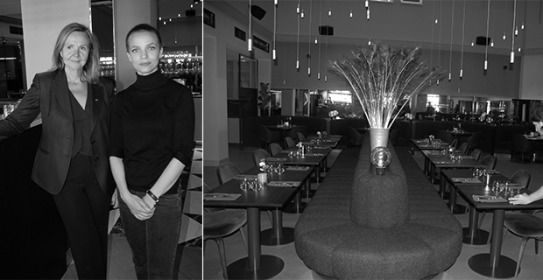 Eva Kalling-Hansson, VD på Radisson Blu Strand Hotel och Leila Atlassi, inredningsarkitekt Wingårdhs.