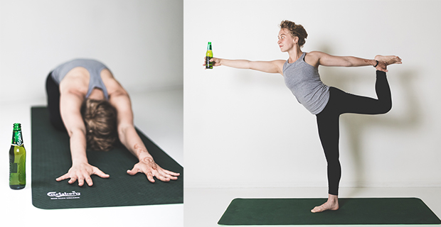 Beer yoga eller Ölyoga kommer startar nu även i Sverige.