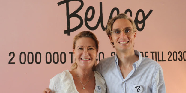 Marie och Sebastian Rudestam, grundare till Beleco.