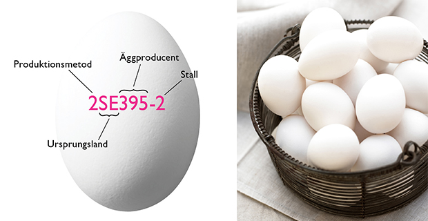 Färska ägg som säljs i Sverige är till 99 procent svenska