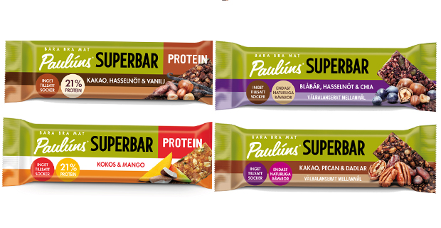 Nu lanseras Paulúns Superbar och Paulúns Superbar Protein
