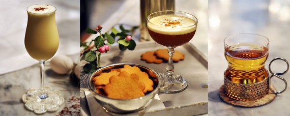 Devils flip, Rudolph the Gingerbread och Hot Buttered Scotch av bartender Rikard Enell.