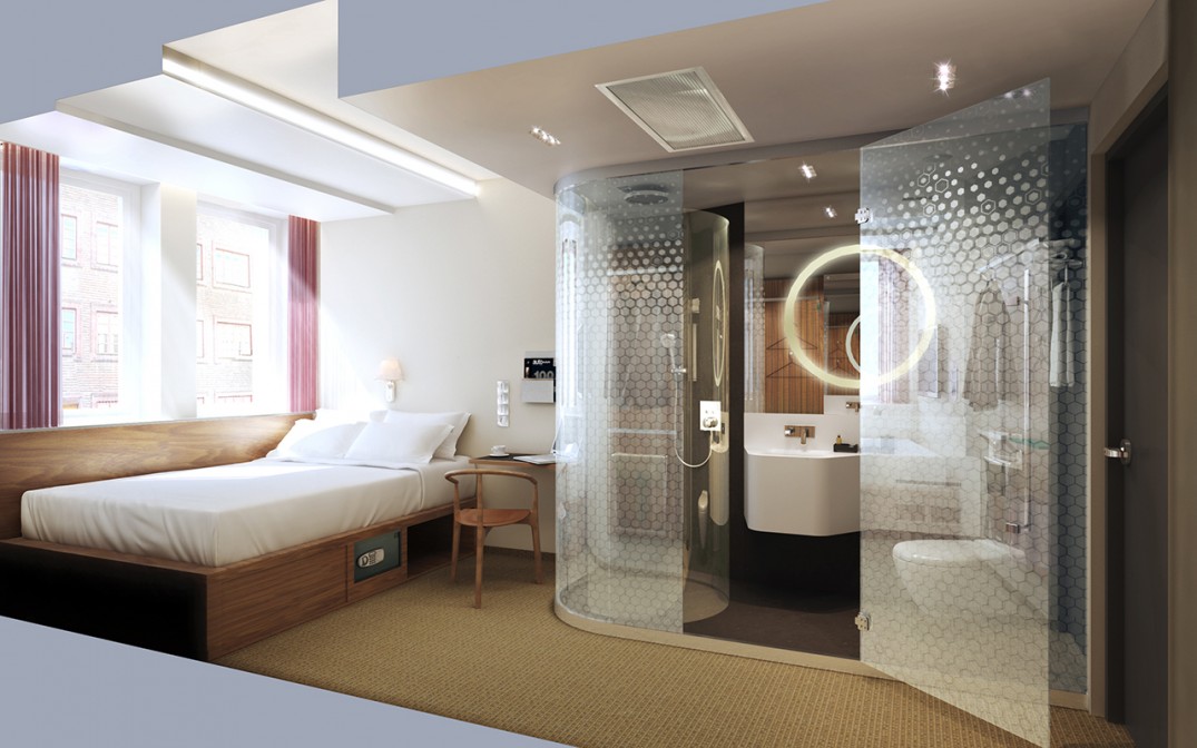 Rummen på BEST WESTERN &hotel är yteffektiva med sina 12 kvm. 